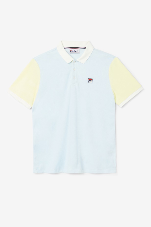 Fila Gramme Polo Modrá/jemná žlutá/marshmallow