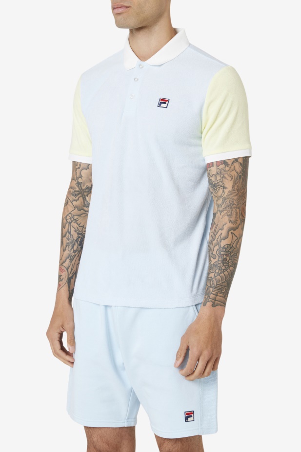 Fila Gramme Polo Modrá/jemná žlutá/marshmallow