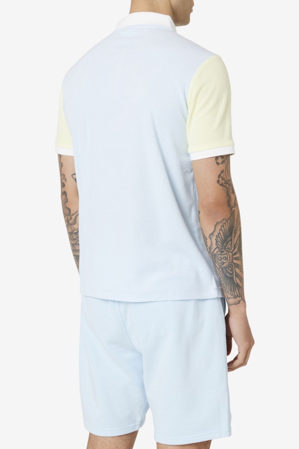 Fila Gramme Polo Modrá/jemná žlutá/marshmallow