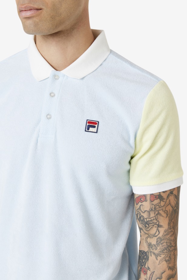 Fila Gramme Polo Modrá/jemná žlutá/marshmallow