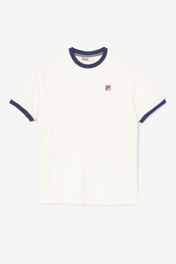 Bílé/peacoat Fila Marconi Ringer Triko