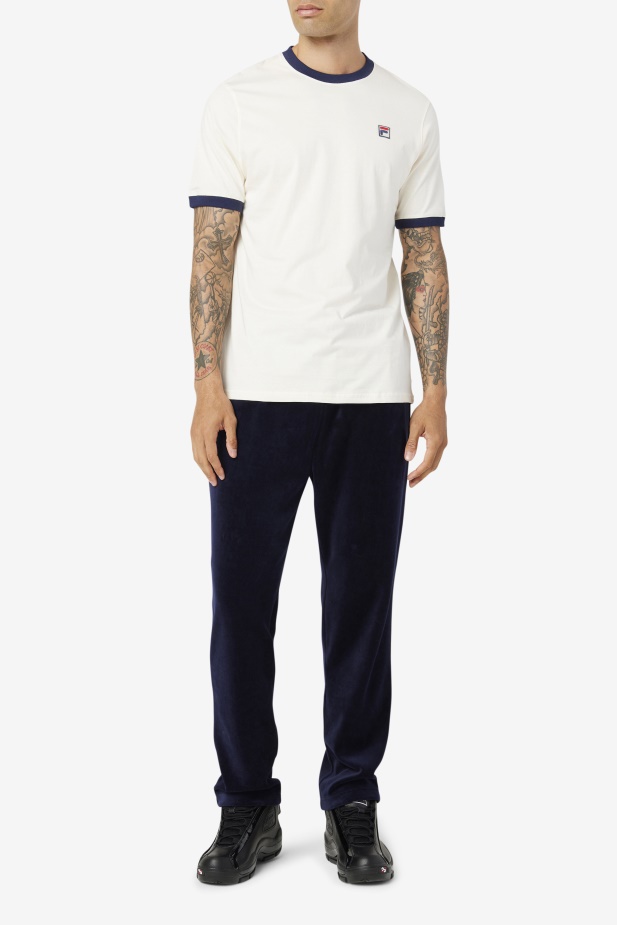 Bílé/peacoat Fila Marconi Ringer Triko