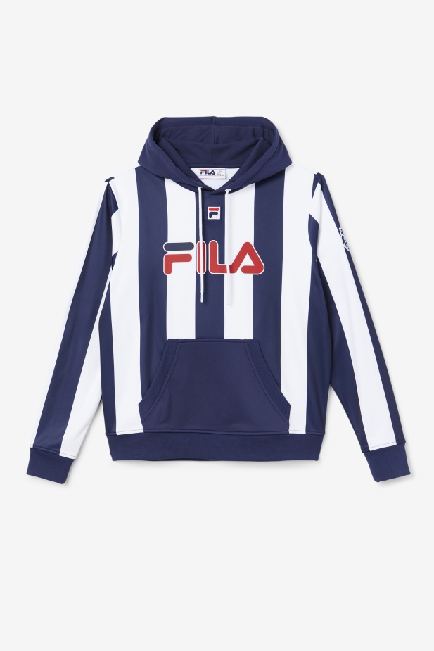 Námořnická/bílá Kimilah Mikina S Kapucí Fila