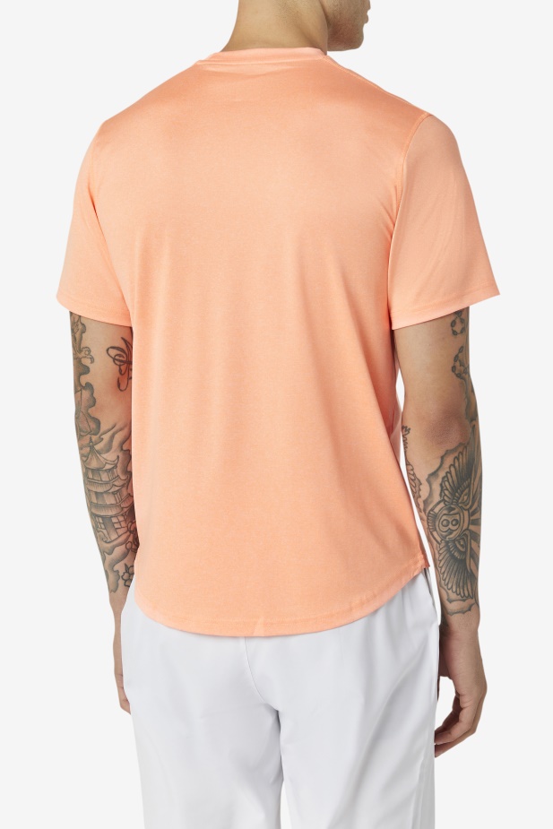 Oranžový Vřes Nakládaná Hřebenatka Lem Crew Fila