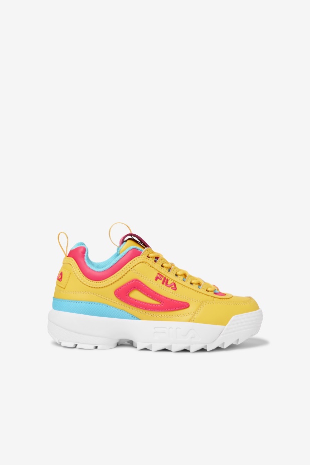 Fila Velký Dětský Disruptor 2 Prémiový Citron/diva Růžová/modrá Rybka