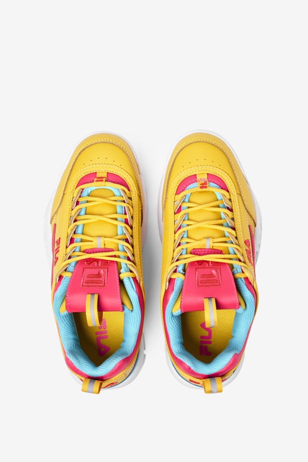 Fila Velký Dětský Disruptor 2 Prémiový Citron/diva Růžová/modrá Rybka