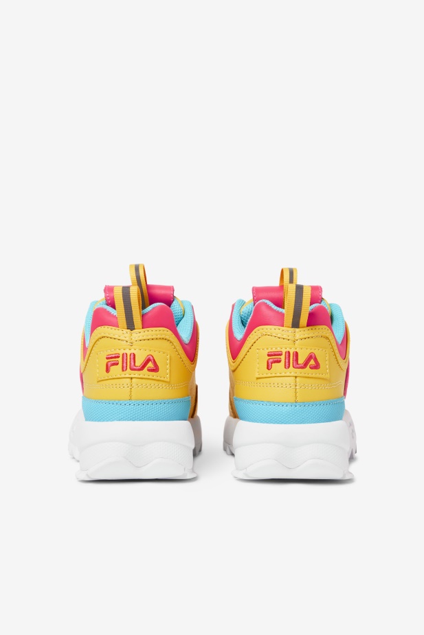 Fila Velký Dětský Disruptor 2 Prémiový Citron/diva Růžová/modrá Rybka