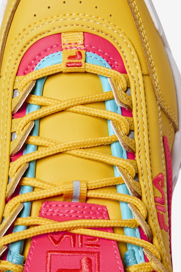 Fila Velký Dětský Disruptor 2 Prémiový Citron/diva Růžová/modrá Rybka