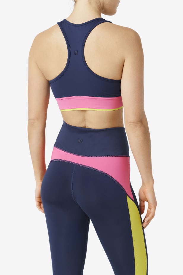 Uplift Racerback Top Navy/azalea/sulphur Fila