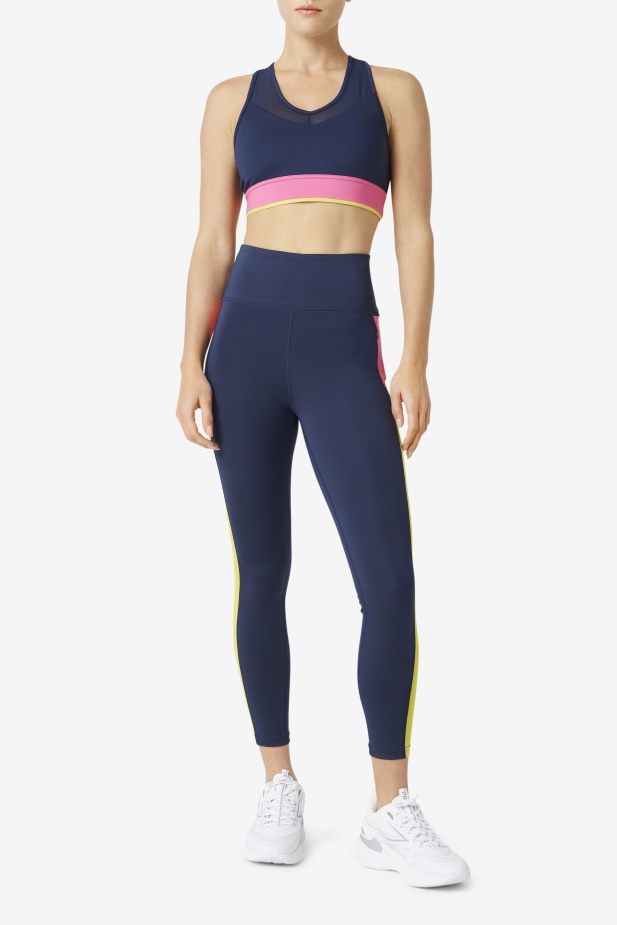 Uplift Racerback Top Navy/azalea/sulphur Fila