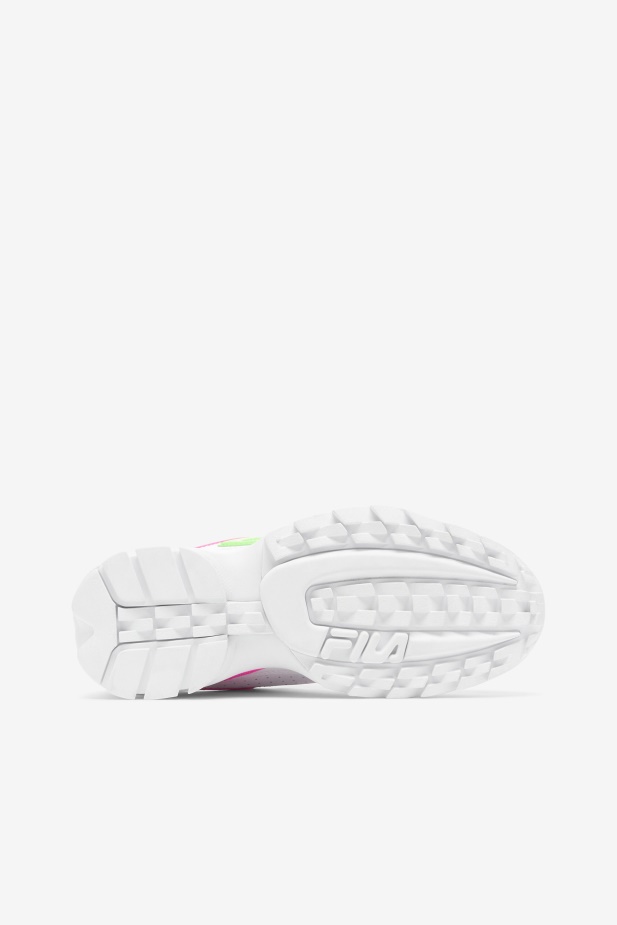Bílá/růžová/zelená Fila Dámský Disruptor 2 Premium