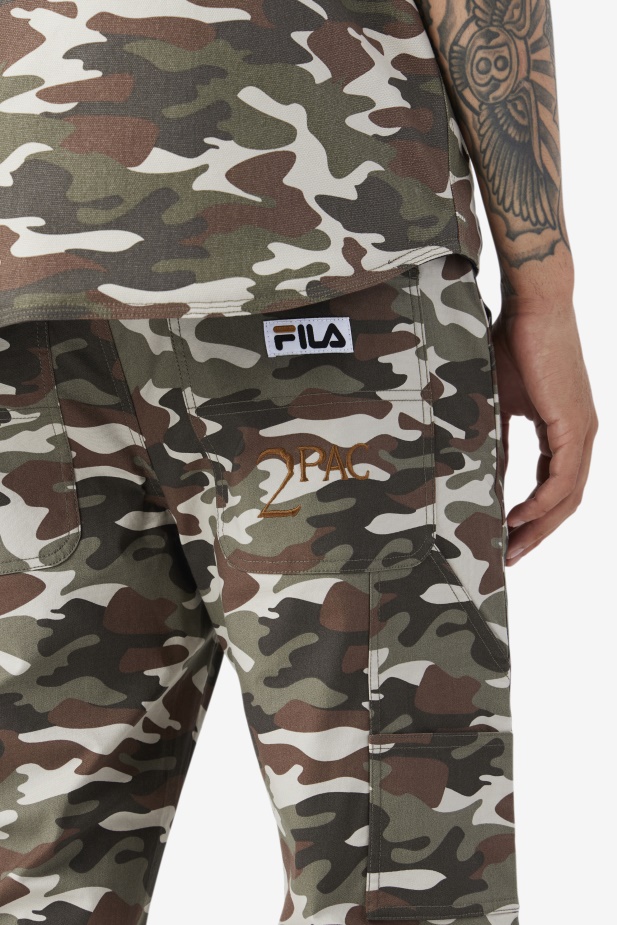 2pac Cargo Kalhoty Fila Camo Print