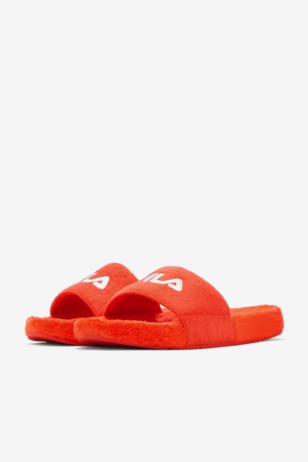 Cherry Tomato/bayou/white Fila Froté Drifter Slide