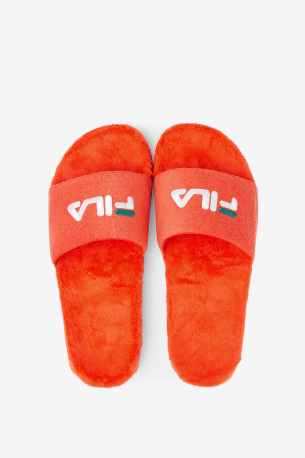 Cherry Tomato/bayou/white Fila Froté Drifter Slide