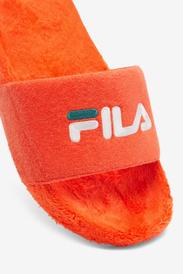 Cherry Tomato/bayou/white Fila Froté Drifter Slide