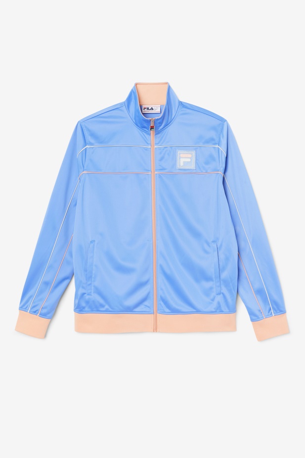 Blue/coral Cloud/stone Fila Wayan Track Jacket