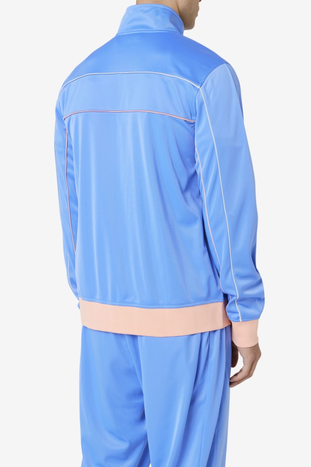 Blue/coral Cloud/stone Fila Wayan Track Jacket