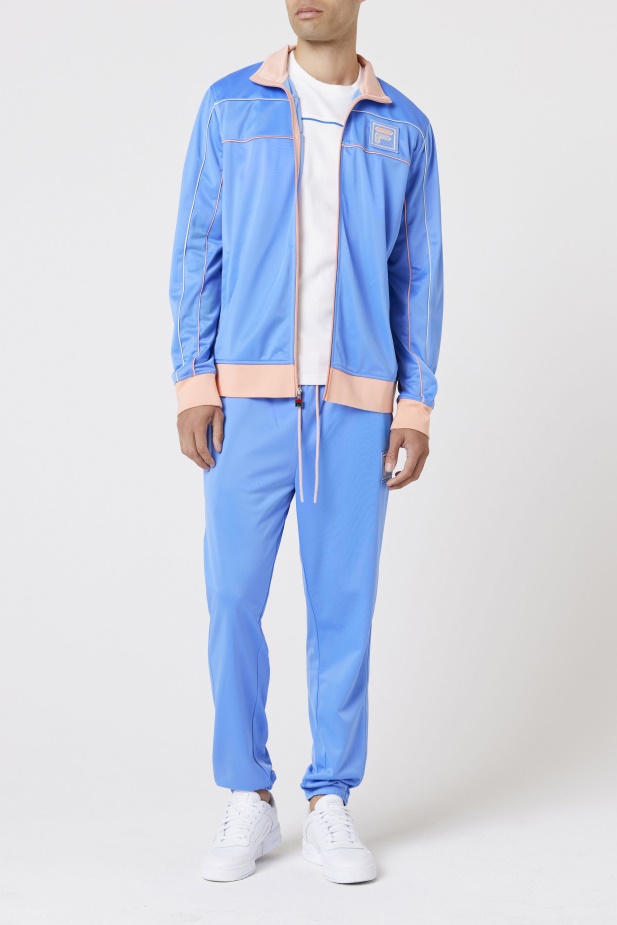 Blue/coral Cloud/stone Fila Wayan Track Jacket