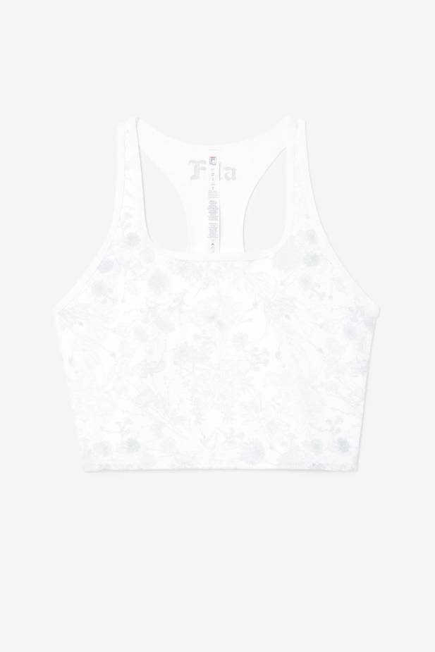 Zuri Reverzibilní Crop Tank White Fila