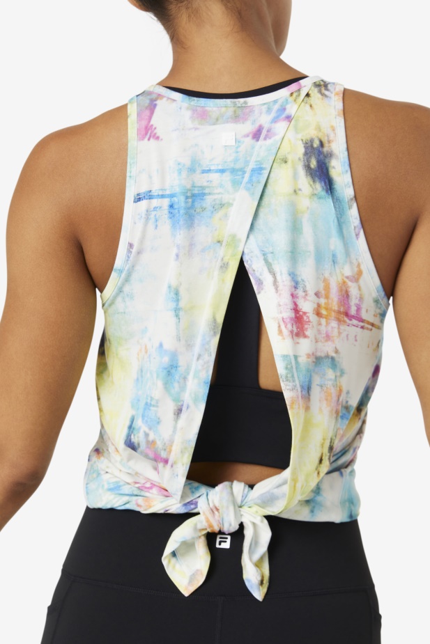 Tie Dye Fila Fi-lux Otevřené Zadní Tílko