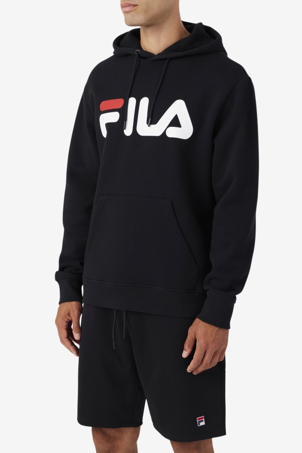 Samari Mikina S Kapucí Fila černá/bílá/červená