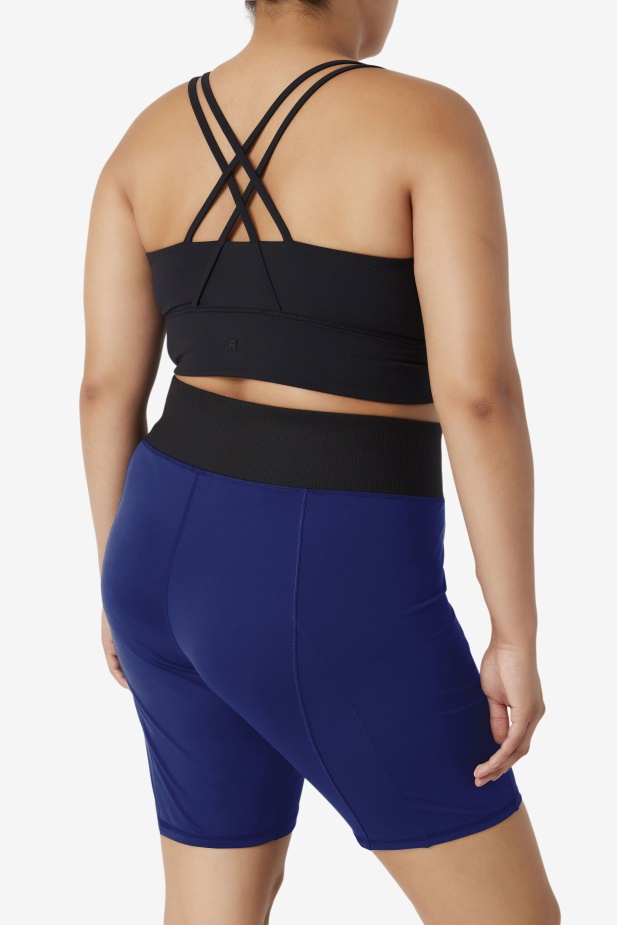 Navy Peony/Black Forza 8\" Texture Bike Short Fila