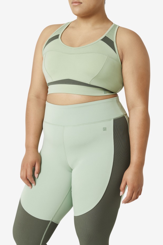 Uplift Racerback Sportovní Podprsenka Bazalka/tymián Fila