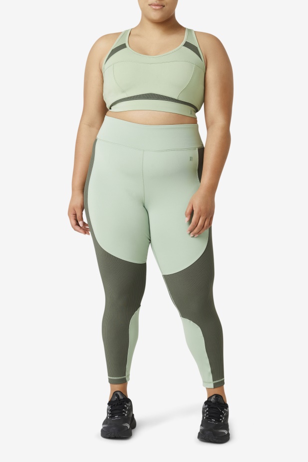 Uplift Racerback Sportovní Podprsenka Bazalka/tymián Fila