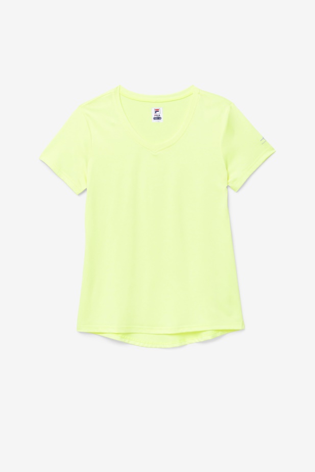 Fila Yellowheather Nakládané Hedvábný Výstřih Do V