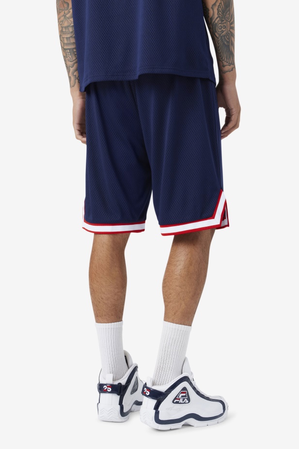 Námořnická/červená/bílá Fila Ovi Basketbalové Krátké