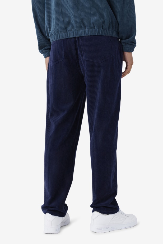 Pryor Velurové Kalhoty Navy Fila