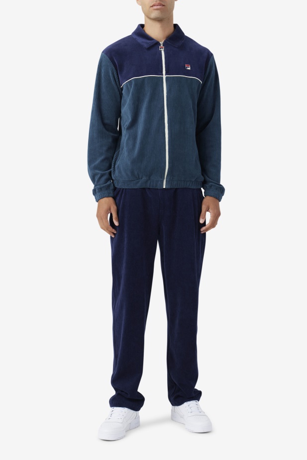 Pryor Velurové Kalhoty Navy Fila