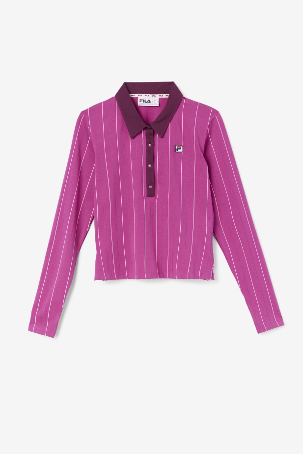 Fila Rouge/potpourri/hroznové Víno Jada Polo S Dlouhým Rukávem
