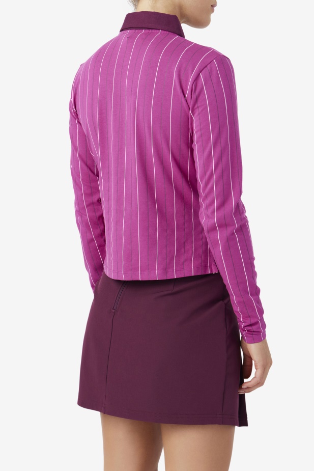 Fila Rouge/potpourri/hroznové Víno Jada Polo S Dlouhým Rukávem