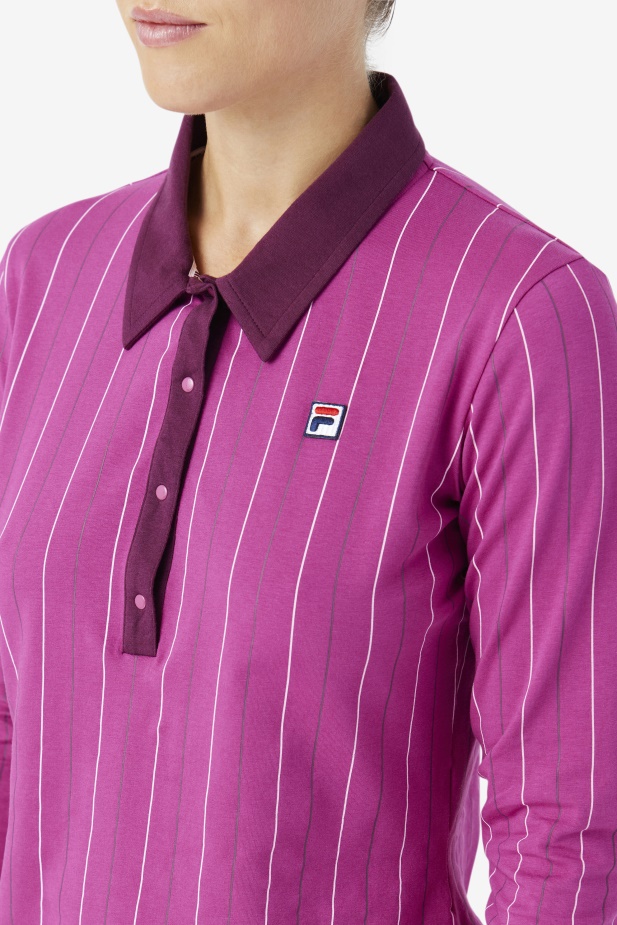 Fila Rouge/potpourri/hroznové Víno Jada Polo S Dlouhým Rukávem