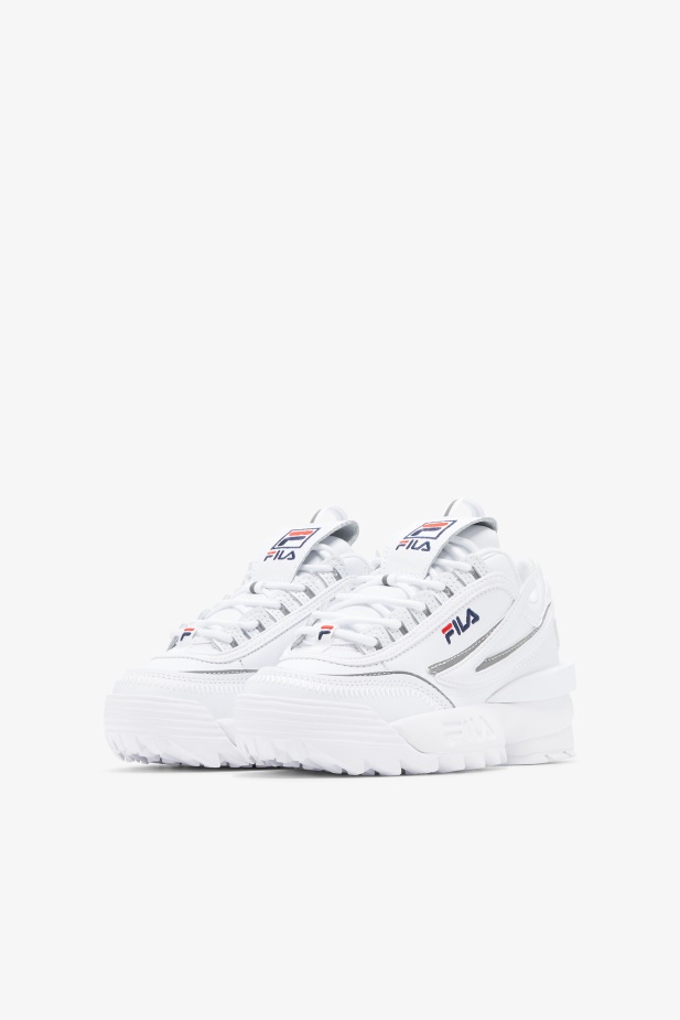 Fila Little Kids\' Disruptor 2 Zk. Bílá/námořnická/červená