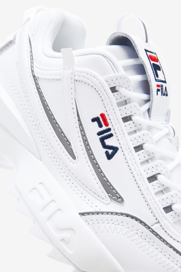 Fila Little Kids\' Disruptor 2 Zk. Bílá/námořnická/červená