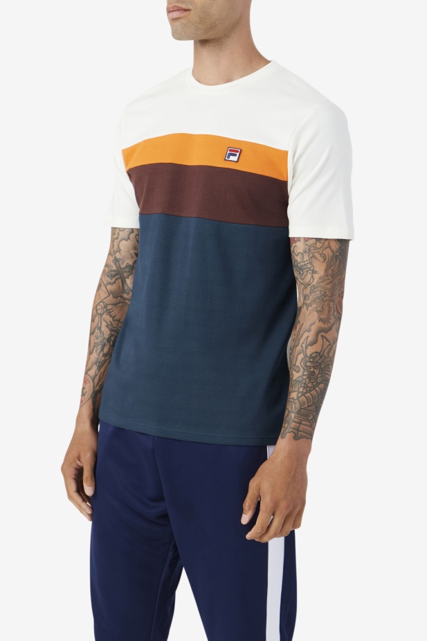Fila Leary Crew Teal/hnědý Kámen/pomeranč