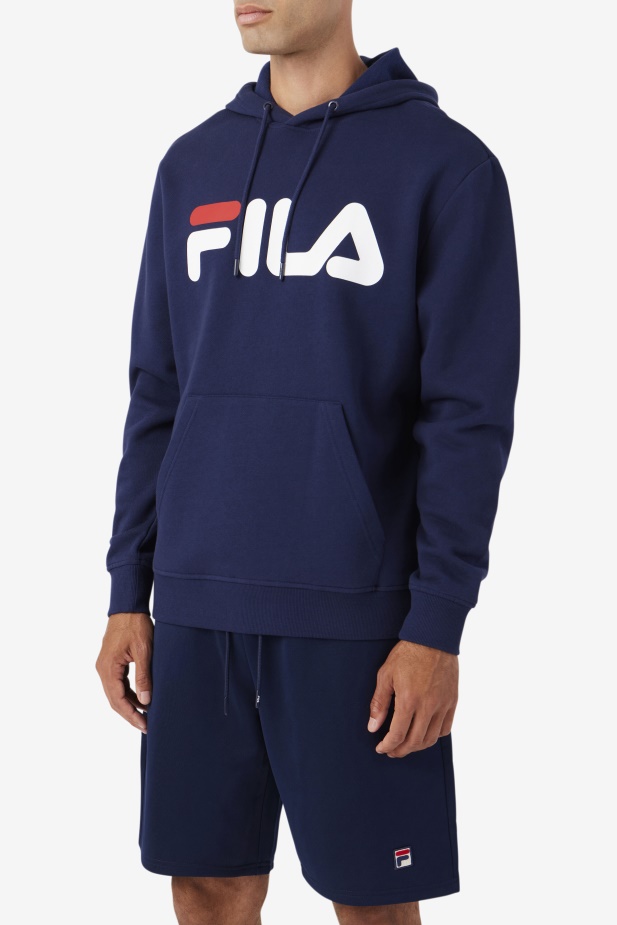 Samari Mikina S Kapucí Námořnická/bílá/červená Fila