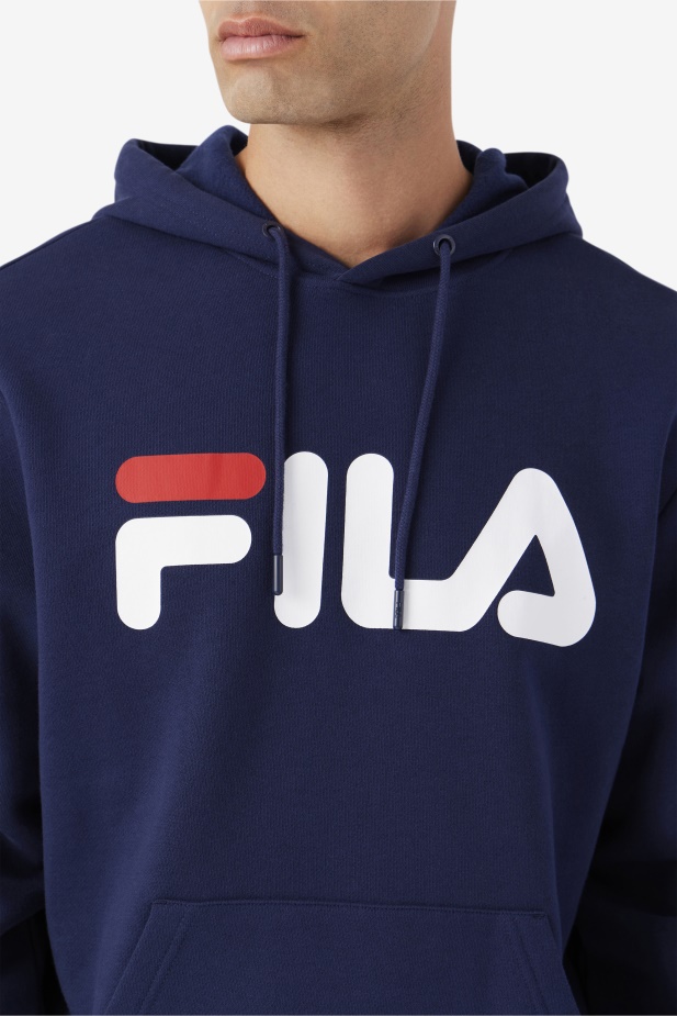 Samari Mikina S Kapucí Námořnická/bílá/červená Fila