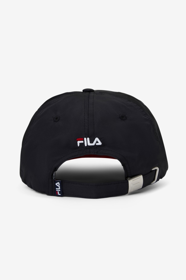 Nakládaná čepice černo/červená Fila