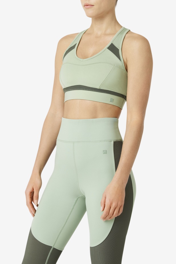 Sportovní Podprsenka Fila Uplift Racerback Bazalka/tymián