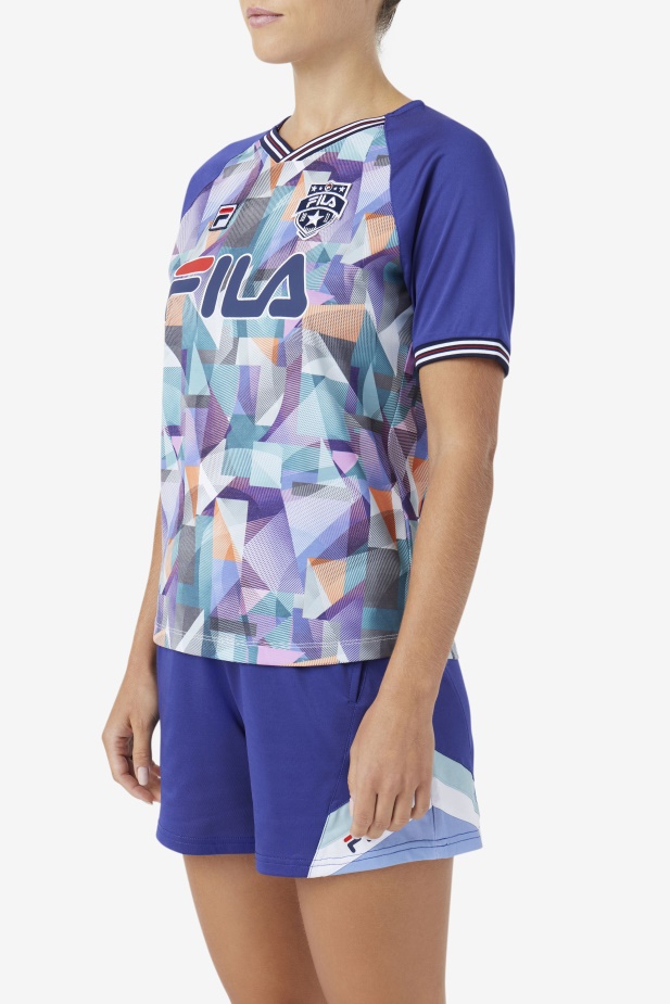 Geoprint/modrý Fallone Jersey Fila