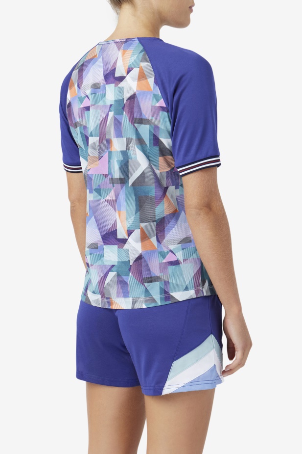 Geoprint/modrý Fallone Jersey Fila