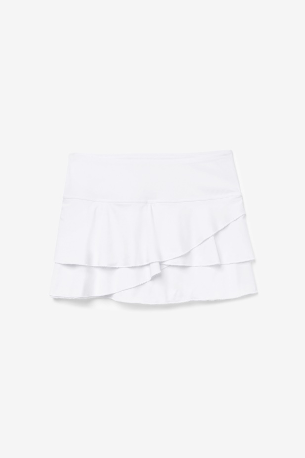 Pickleball Vrstvený Potisk Skort Fila Bílá