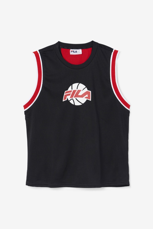 černo/červeno/bílý Basketbalový Dres Fila Ovi