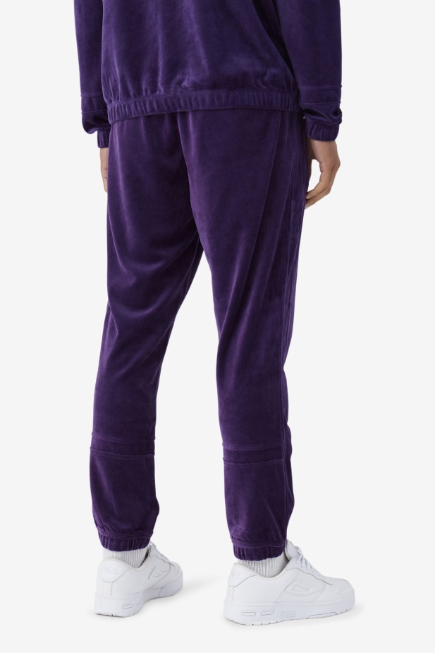 Fila Ravid Velurové Kalhoty Blackberry Cordial