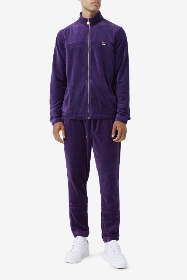 Fila Ravid Velurové Kalhoty Blackberry Cordial