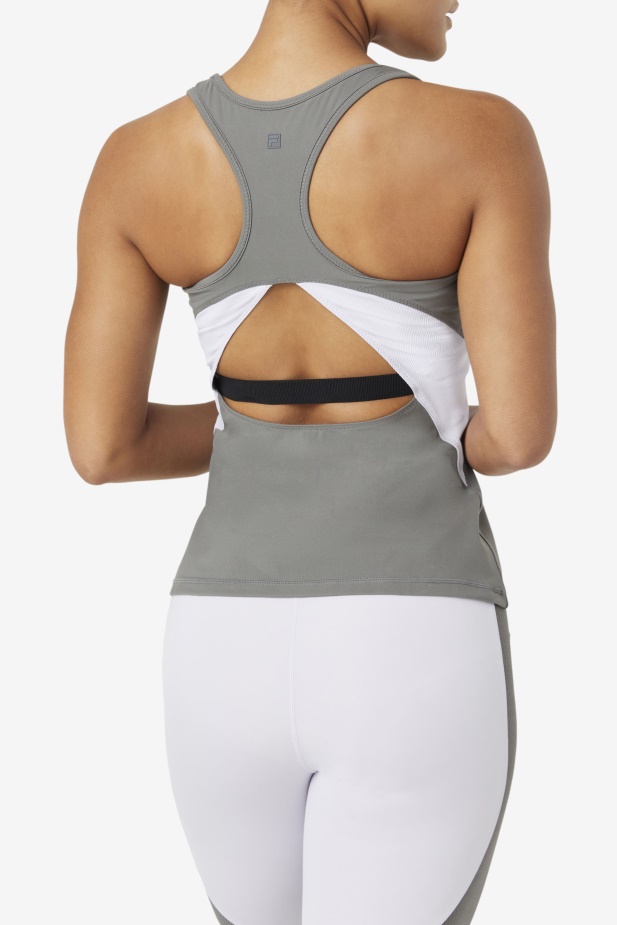 Fila Uplift Open Racerback Tílko Chrlič/levandule Modrá
