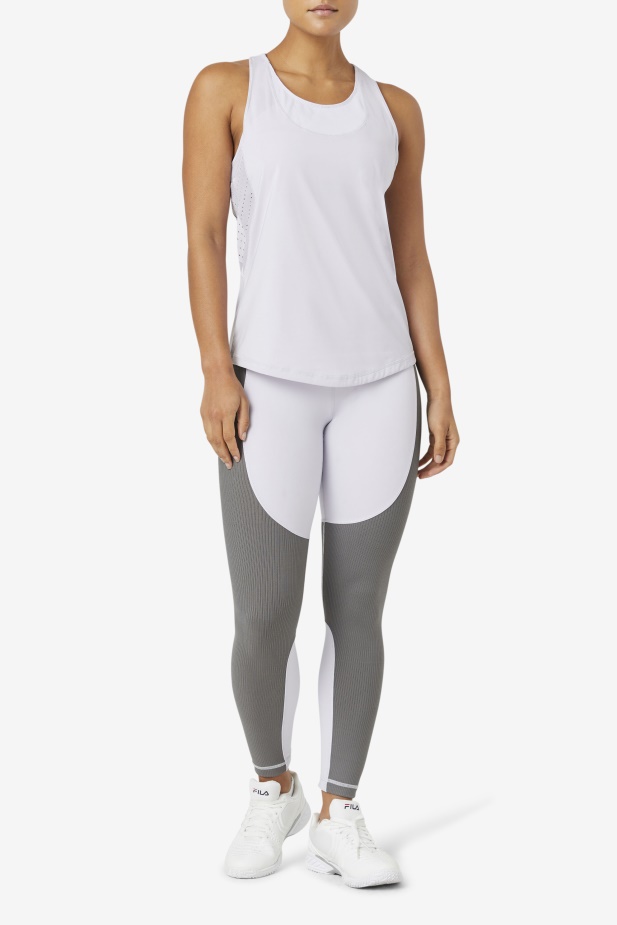 Fila Uplift Texturované Racerback Tílko Lavendrblue
